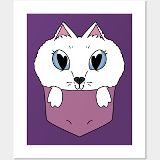 Cute Samoyed in the Pocket Posters and Art